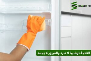 الثلاجة توشيبا لا تبرد والفريزر لا يجمد