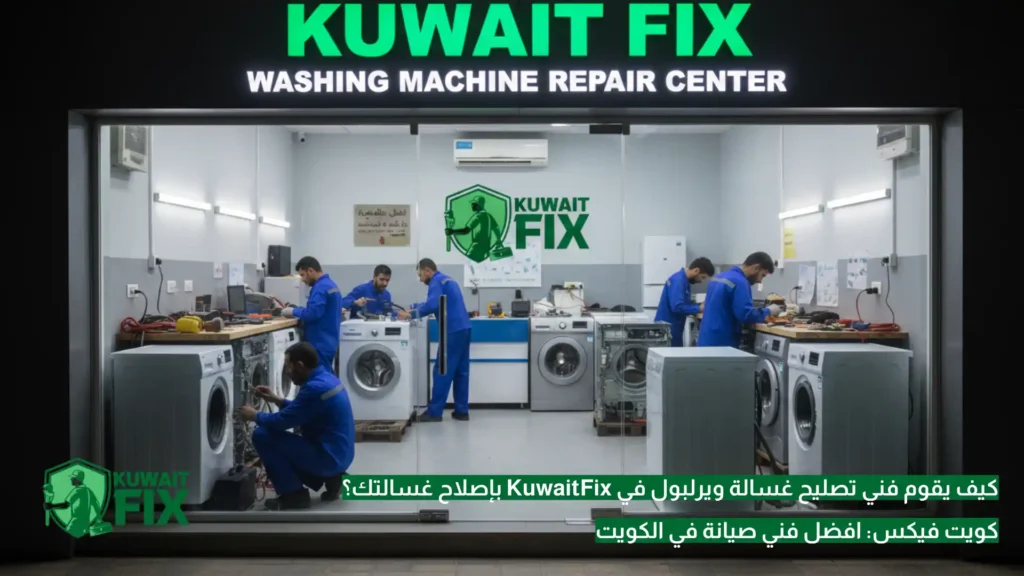 كيف يقوم فني تصليح غسالة ويرلبول في KuwaitFix بإصلاح غسالتك؟