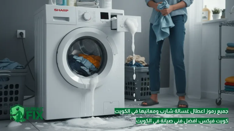رموز اعطال غسالة شارب