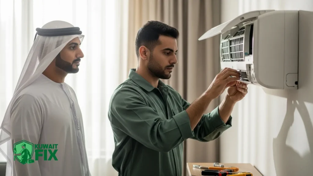 فني تركيب وحدات تكييف سبليت