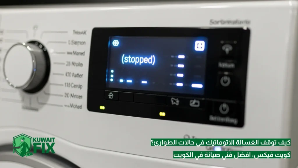 كيف توقف الغسالة الاتوماتيك في حالات الطوارئ؟