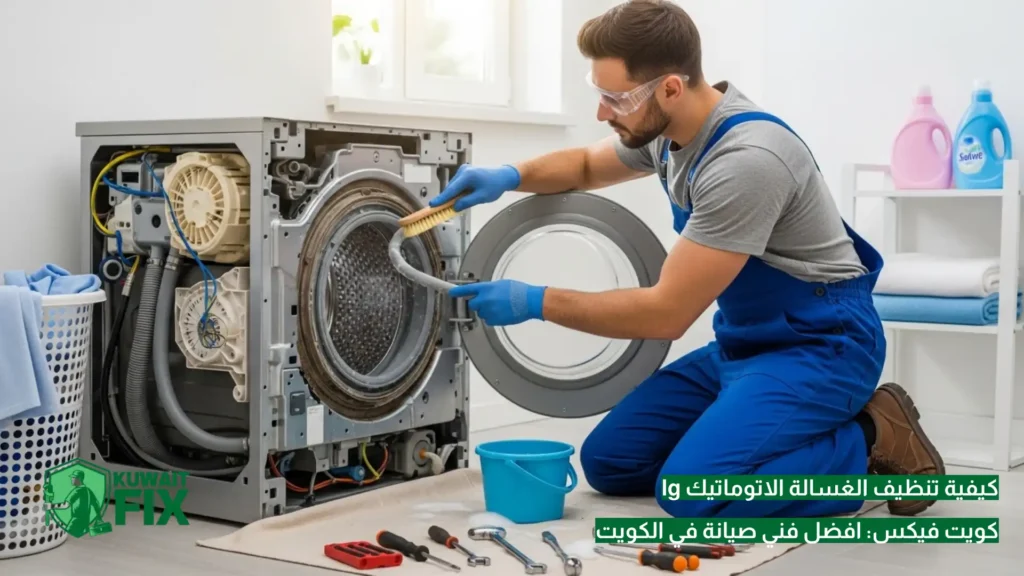 كيفية تنظيف الغسالة الاتوماتيك lg